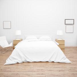 موکاپ تخت دونفره و موکاپ رو تختی در چند زاویه