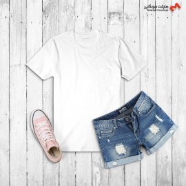 موکاپ تیشرت دخترانه ش۲۶