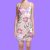 موکاپ لباس آستین حلقه ای یقه گرد بلند زنانه(سارافون)مدل۱۰